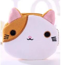 Women's Cute Coin Wallet Cartoon Soft Plush Small Coin Purse Bag for Women Penguin Animal Zippper Coin Money Card Purses Cases