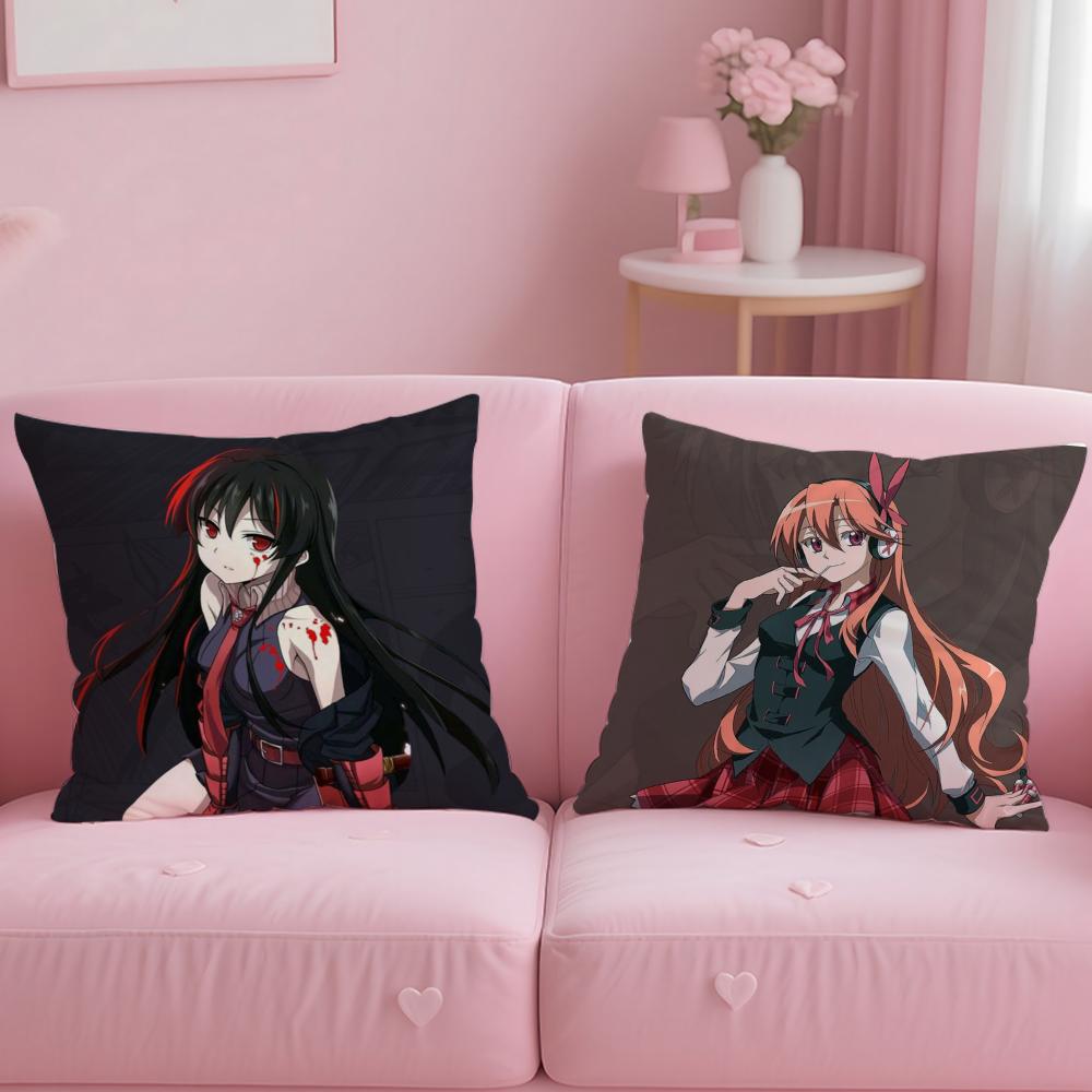 A-Akame Ga K-Kill Cushion Cover Comfortable Reversible Pillow Cover Ideal for Car Sofa Bedroom & Beyond
