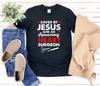 Heart Surgery Survivor and Kids Tshirt, Saved By Jesus And An Amazing Heart Surgeon, Inspirational Christian and Kids Tshirt, Recovery Gifts