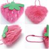 Fluffy Fruit Strawberry Doll Keyring Key Holder