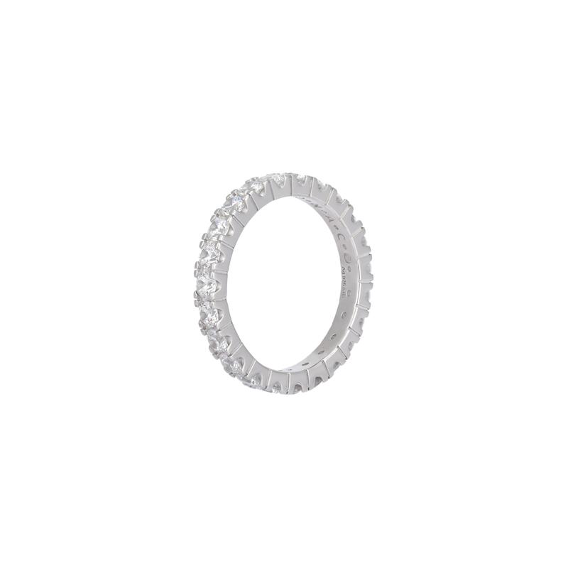 APM Monaco Pave design, synthetic cubic zirconia ring, same style for men and women, couple model, silver W23356OX