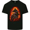 Skull Biker Motorcycle Motorbike Grim Reaper 9 Kids T-Shirt Childrens
