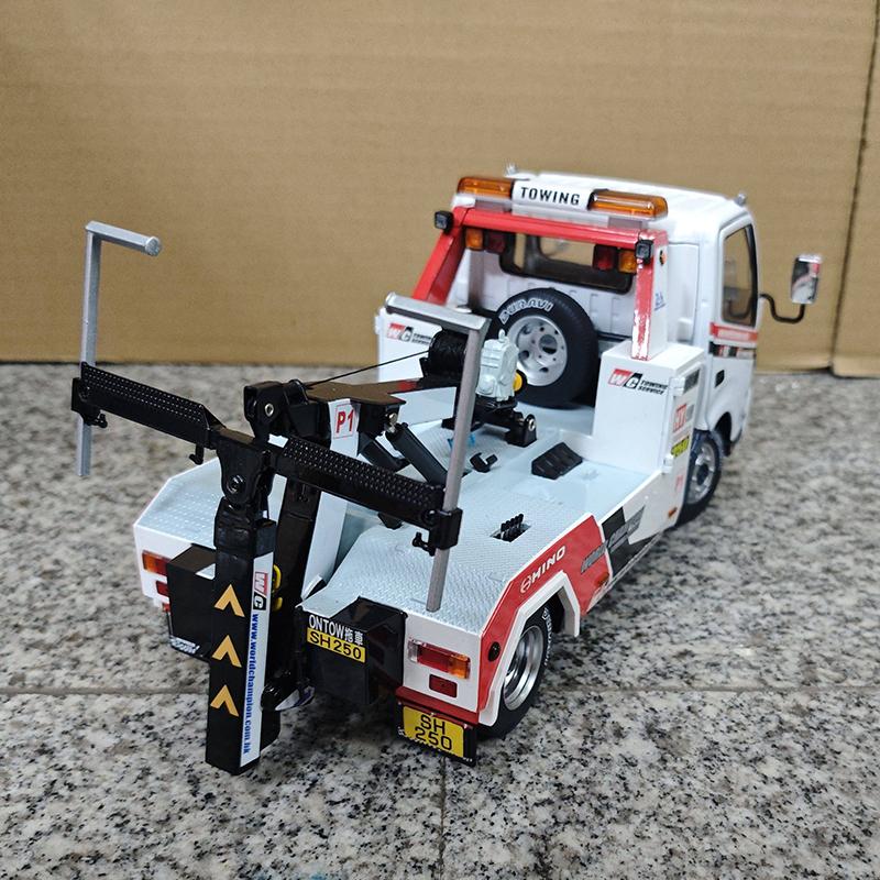 1/18 Tiny Shadow Hino 300 Wei Chuan Trailer Model Alloy Car Model Collection and Appreciation
