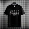Humor Style Uncle Godfather Hero Graphic Tshirt Casual Fashion Streetwear Pure Cotton Short Sleeve Tshirt Outdoor Clothing