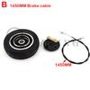 200x60 Solid Tire with Drum Brake 1200mm Cable Electric Scooter Aluminum Wheel Brake Suitable for 8 Inch Wheel Electric Parts