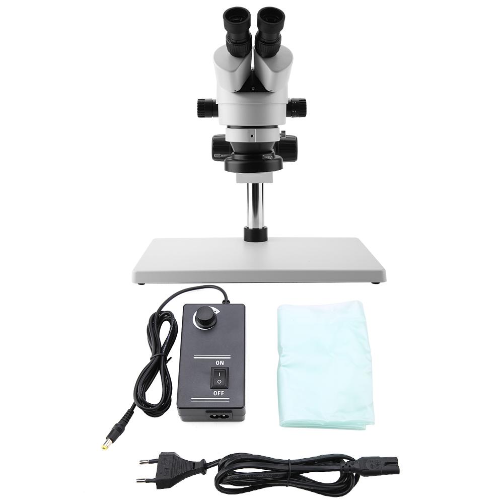7X 45X Binocular Stereo Microscope WF10X 20 Eyepieces 0.7X 4.5X Zoom Objective