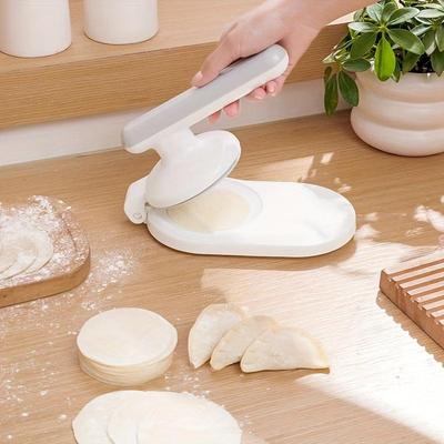 Manuelles Teigplatten-Pressset für Teigtaschen, Teigplatten-Hersteller, DIY-Teigplatten- und Fleischfüllungs-Rollpress-Set!