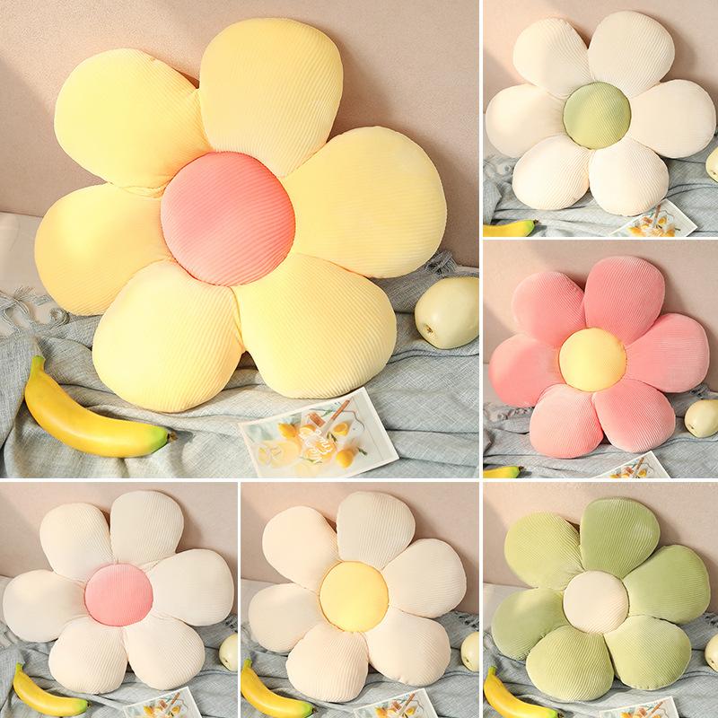 Little Daisy Flower Pillow Cushion Floor Chair Cushion Office Plush Car Cushion Soft Cute Pillow Gift for Girl Children