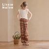 Girls' Lyocell Linen Blend Tassel Casual Long Pants