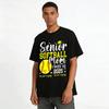 Senior 2025 Softball Mom Shirt I'm Not Crying You're Crying Pure cotton T-shirt