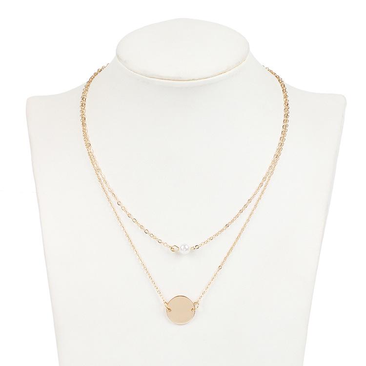 Новые аксессуары, персонализированная модная богемная цепочка на ключицы, европейский и американский чокер, жемчужное многослойное ожерелье