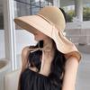 Elegance Large Brim Sun Hat Foldable Wide Brim Sunhat Lightweight Summer Fisherman Cap  Fishing