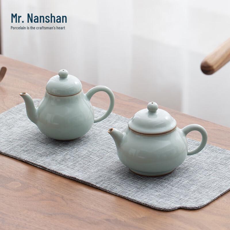 Sky Blue Ruyao Duoqiu Gongfu Teapot