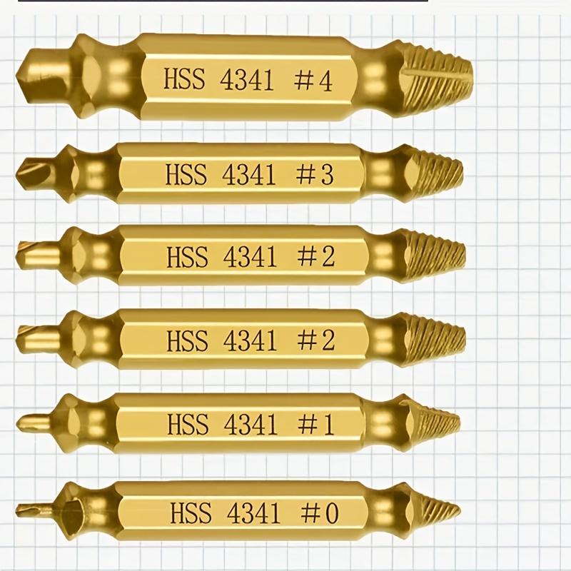 Set de extractoare de șuruburi deteriorate, kit de extracție de șuruburi dezlipite pentru filet de glisare, extractor de șuruburi rupte, dispozitiv de îndepărtare a șuruburilor
