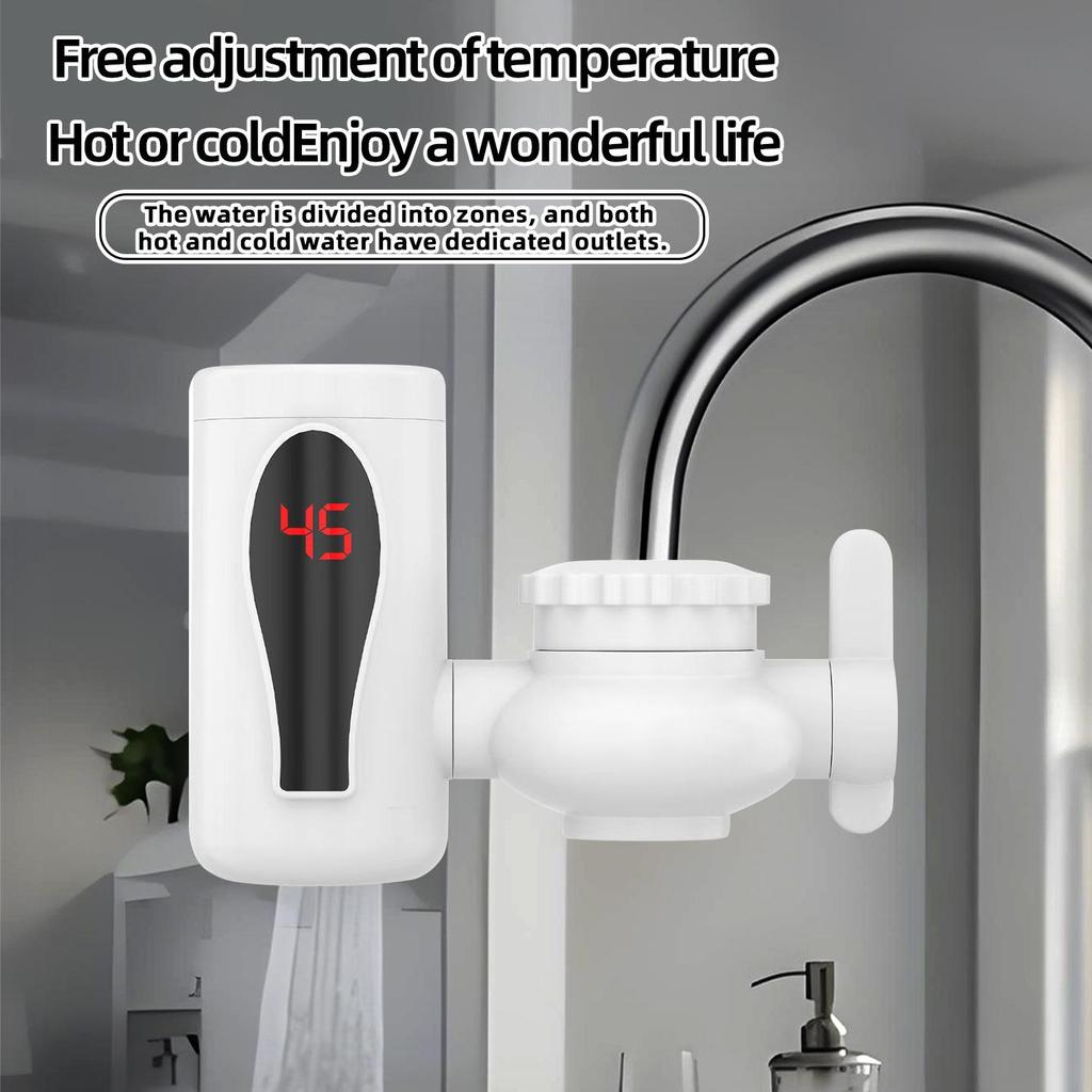3000W Instant Electric Tankless Water Heater 220V 110V Bathroom Kitchen Shower Heater With Digital Display IPX4 Waterproof