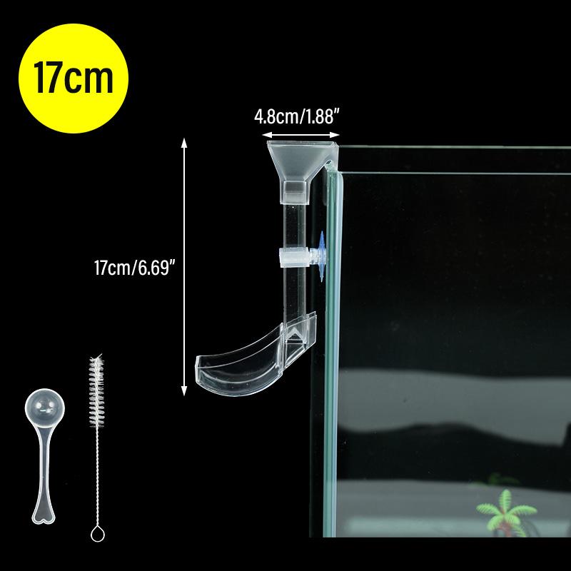 Aquarium Acrylic Feeding Tube Set Transparent Fish Feeder Shrimp Feeder Feeding Container for Various Fish Tanks