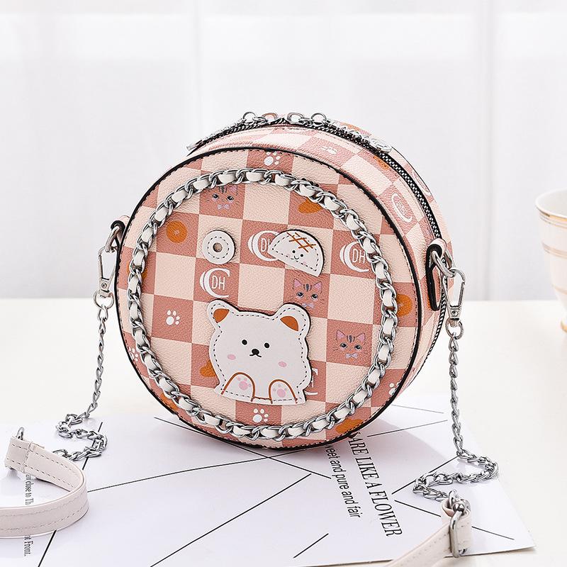 

Premium Compact Bag Latest Ladies Look Single Shoulder Crossbody Niche Chain Bag Mobile Phone Bag Mini Small Round Bag .