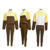 Autumn Color Block Hoodie & Skinny Pants Two-Piece Set