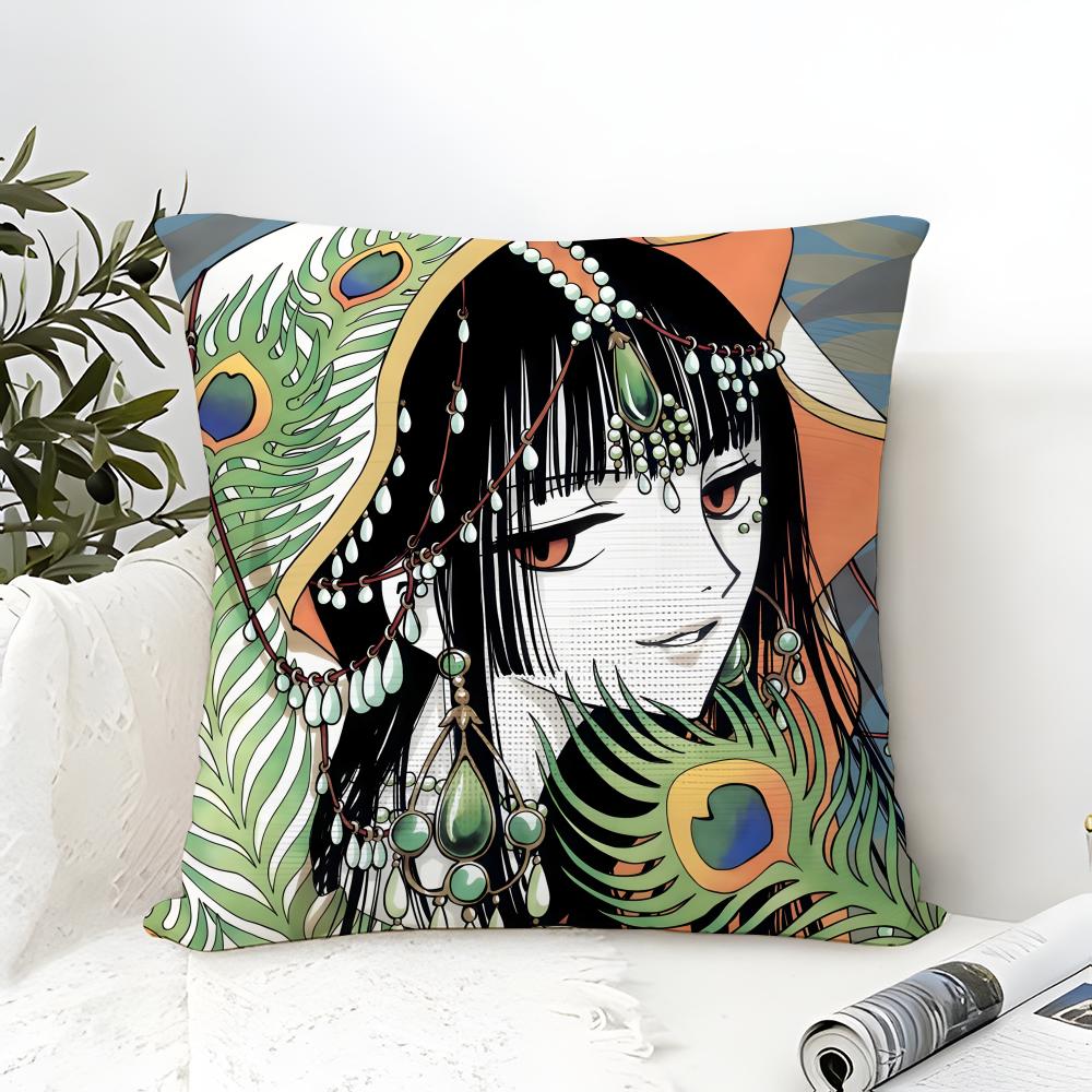 Cartoon Comic Yuuko XxxxHolic Pillow Case Linen Pillow Case Sofa Home Decor Cushion Cover Cushion Cove