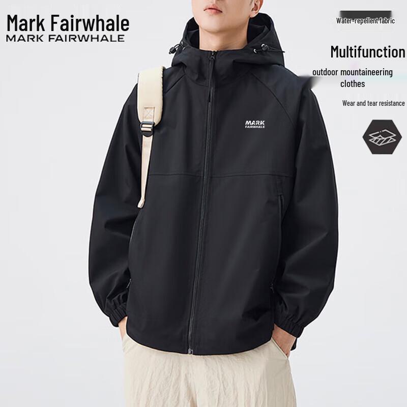 Mark Fairwhale Men's Hooded Waterproof Windproof Jacket