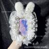 Finished card cover ins lace card cover cute rabbit ears original DIY handmade small card photo frame storage anti-lost pendant