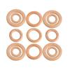 Kovict 3pc/Lot 40/50/55/60/65mm Natural Beech Wooden Ring DIY Crafts For Jewelry Making Home Decoration Handmade Accessories