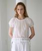 DEHEVE Frill Puff Crop Blouse [Ivory]
