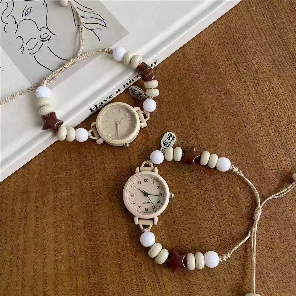 Diy Girlfriend Bracelet Watch Female Model Junior High School Student Xiaozhongsen Retro Mori Simple Small Fresh Versatile