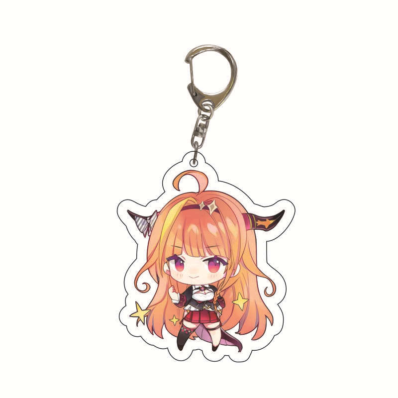 

For YouTuber Virtual Streamer Acrylic Key Ring Student Pendant Latest Double Sided Transparent Hanging Decoration Piece Accessories 55mm