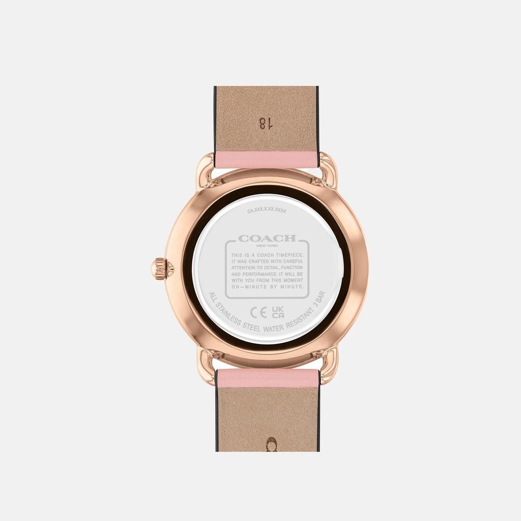 Coach Elliot Silver White Dial Women's Watch 36 Mm - 14504295