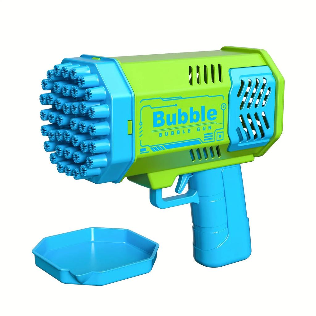 40 hole handheld massive foaming space light bubble machine electric children's toys without battery without bubble water