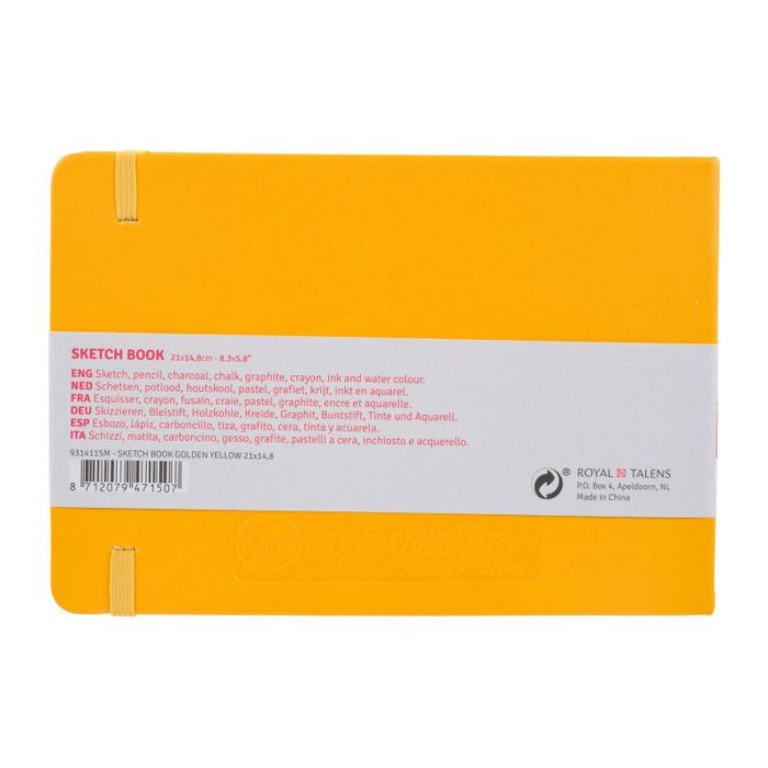 Sketchbook - 21 X 14,8cm - 80 Sheets - 140g - Yellow - Royal Talens