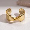 Irregular Geometric Twisted Metalic Openning Bangles for Women Minimalist Punk Smooth Cuff Bracelets Party Pulseras Mujer K