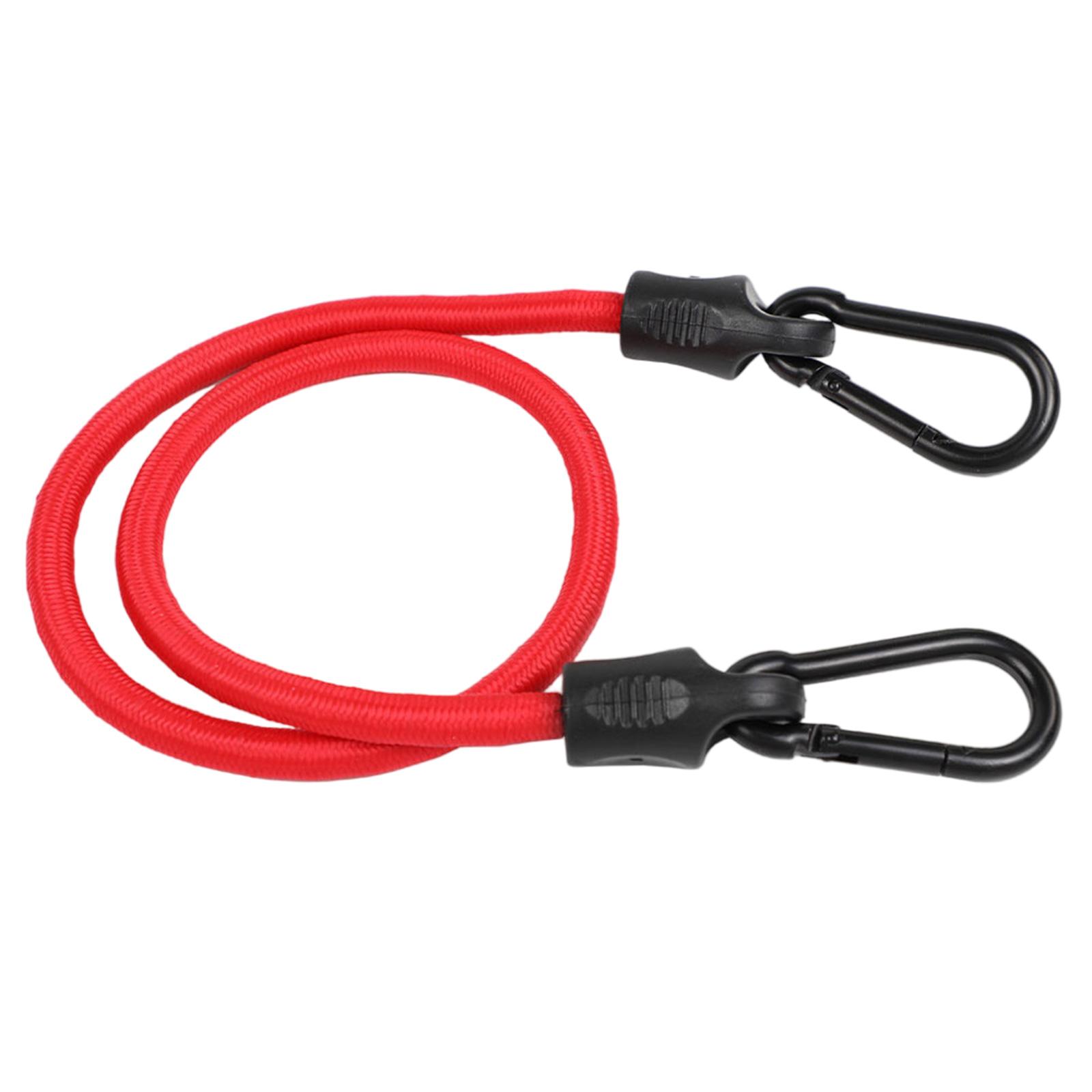 

Резиновый натяжитель с карабином, растяжитель для эластичного шнура с крючком, натяжной ремень для багажа с карабином в 3 размерах 1 красный