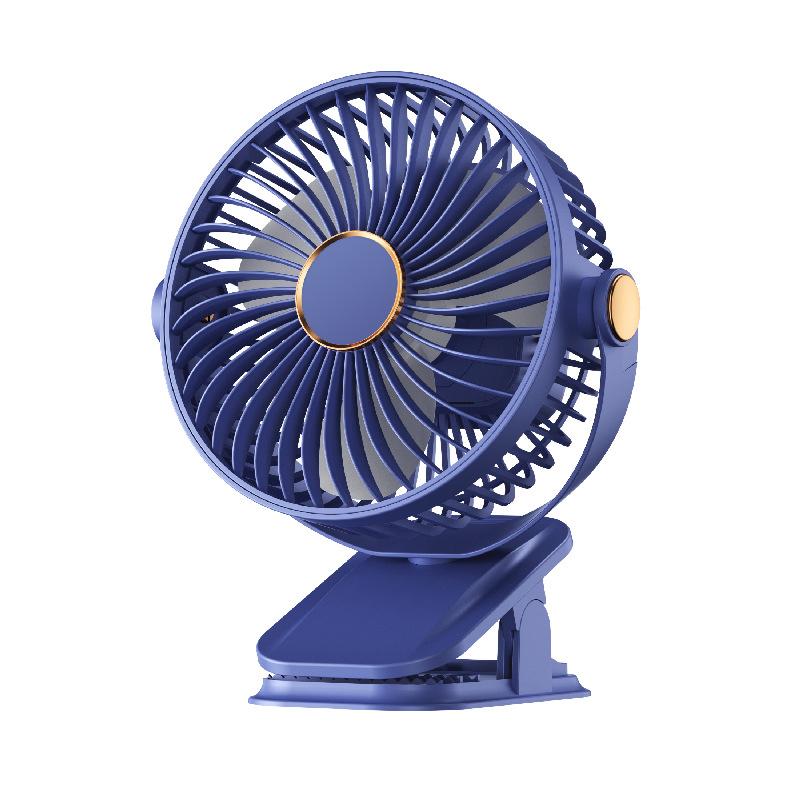 Clip-on Camping Fan 3 Speed Rechargeable Battery Operated Air Circulator Desktop Portable for Tent Office Dorm and Home