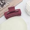 High-End Frosted Solid Color Hair Clip for Women