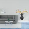 Creative Abstract Thinker Deer Head Sculpture Unique Decorative Figurine Resin Collectible Boho