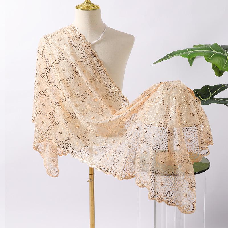 Temperament Elegant Plum Blossom Sequins Embroidered Shawl Bridal Cheongsam Evening Dress Banquet Shawl