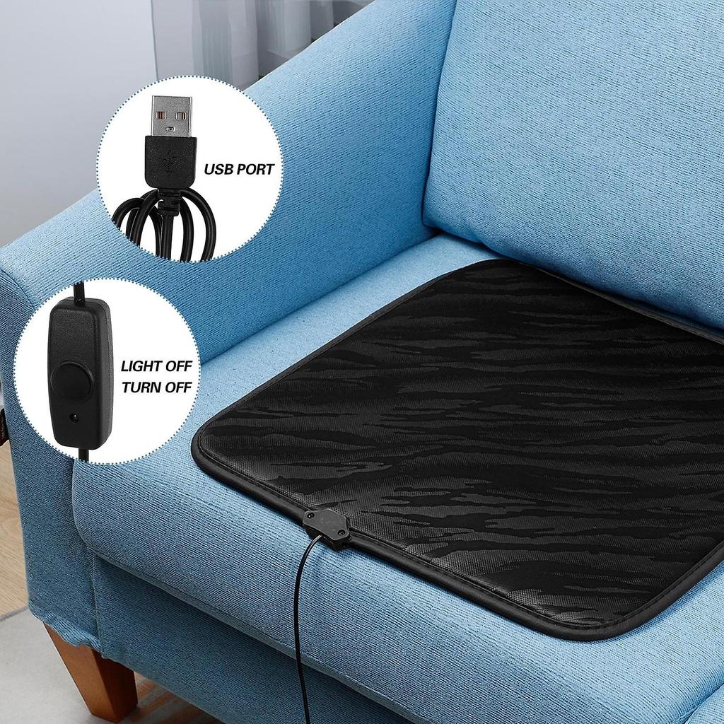 Winter USB Elektrische Heizdecke Heizung Automobil Sitzkissen Heizkissen Sofa Stuhl Wärmer Heizdecke Für Auto Büro Wärmer
