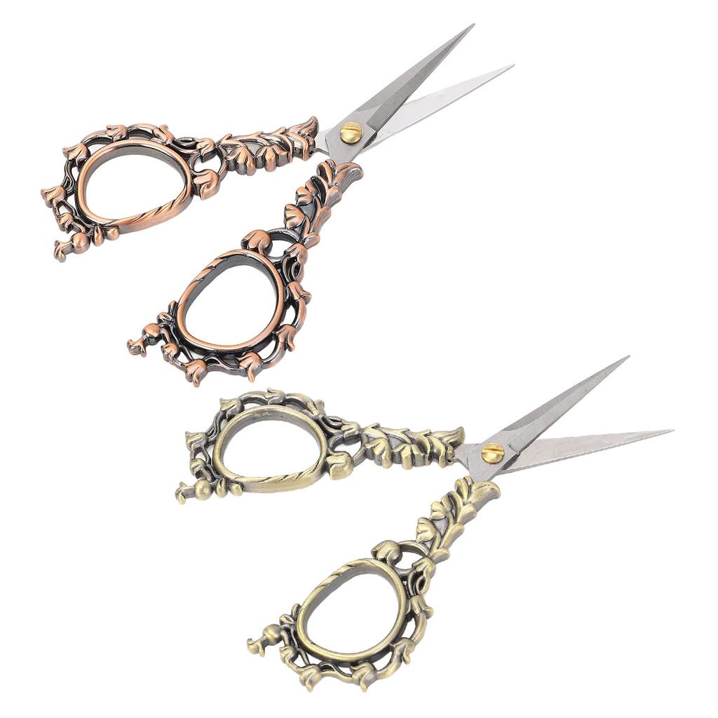 Sewing Embroidery Scissors Vintage European Design Shear for Fabric Weaving Cross Stitching Paper Cu