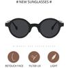 Retro Round Frame Reading Sunglasses Unisex Vintange High-Definition and Comfortable Anti Blue Light Presbyopia Eyewear To+4.0