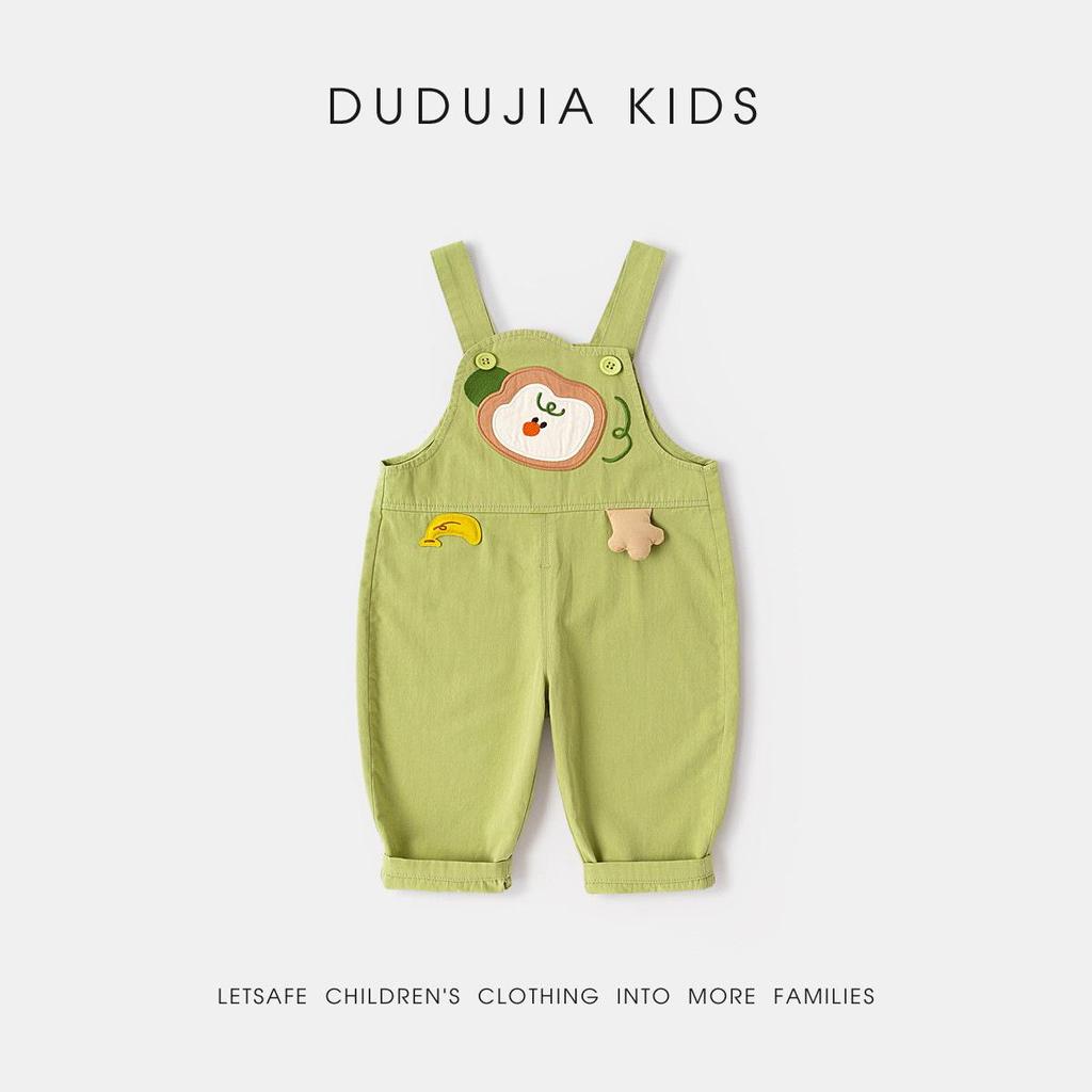 Dudu Family 100% Cotton Kids Spring Overalls: New Baby Jumpsuit for Boys