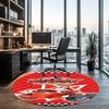 Truck Printed Round Rug Carpet Chair Rug Area Rug Entryway Doormats,for Office Chair Living Room Bedroom Kitchen Room.