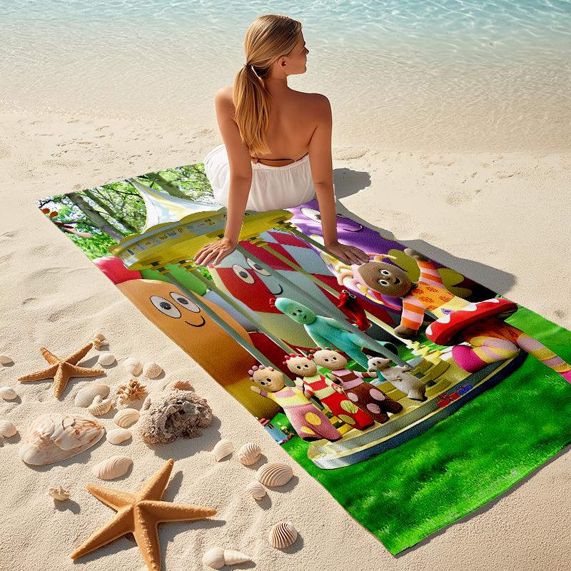 1Pc Colorful Creatures Collection Beach Towel Microfiber Beach Towel Thin Absorbent For Beach Swimming Yoga Bath Sports 0917247