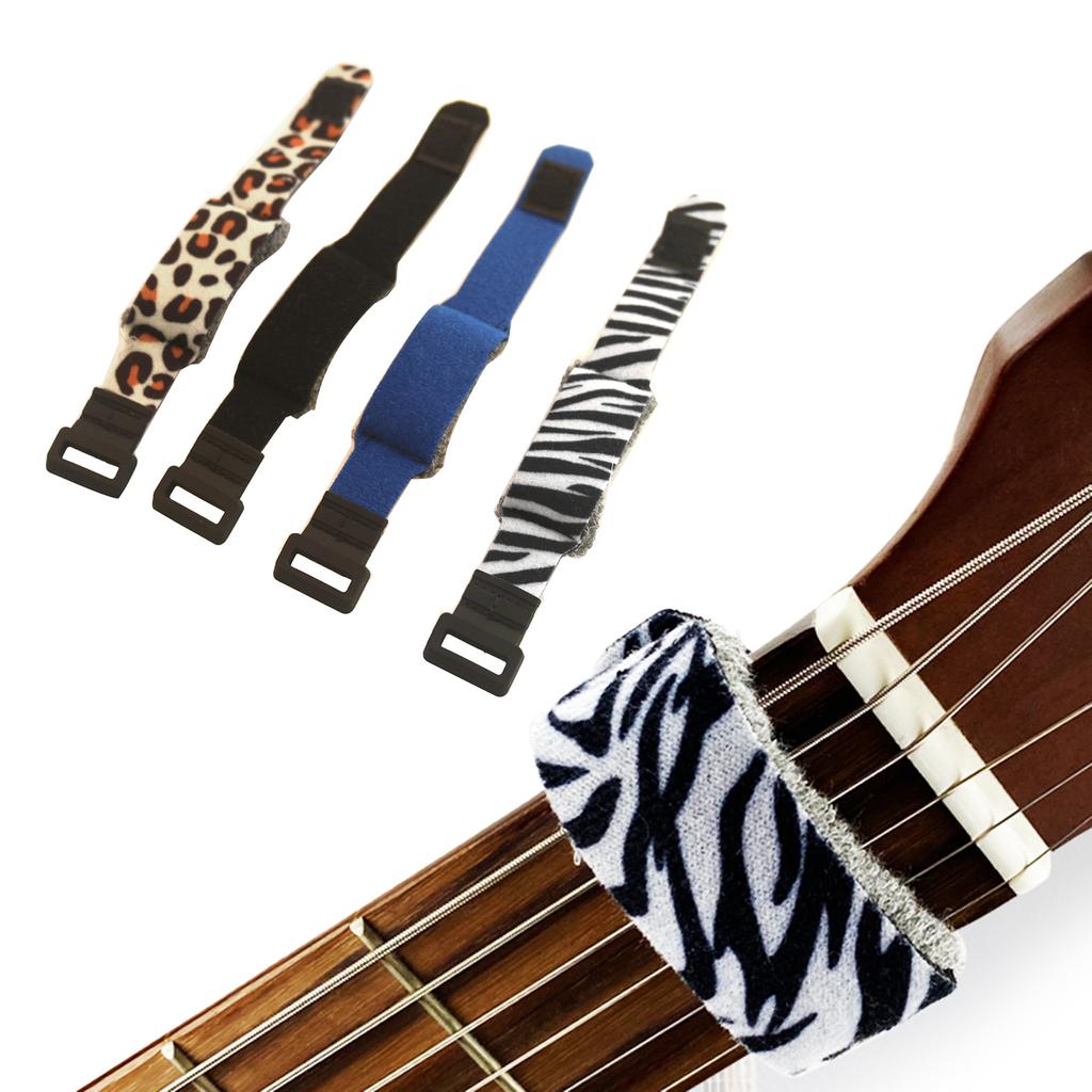 Guitar Fret Strings Mute Fret Muter Dampener Guitar Fret Wraps Adjustable Guitar Beam Tape Mute Silencer for Guitar Bass