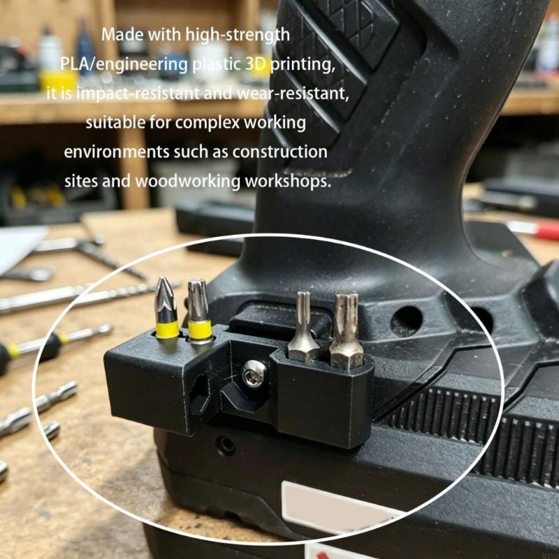 Plastic Bit Holder Fast Bit Swapping Easy Organization Replacement for Parkside 20V Tool Quick Changing Accessories M4YD