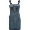ONLY Women's 2024 Autumn Rhinestone Strappy Denim Mini Dress