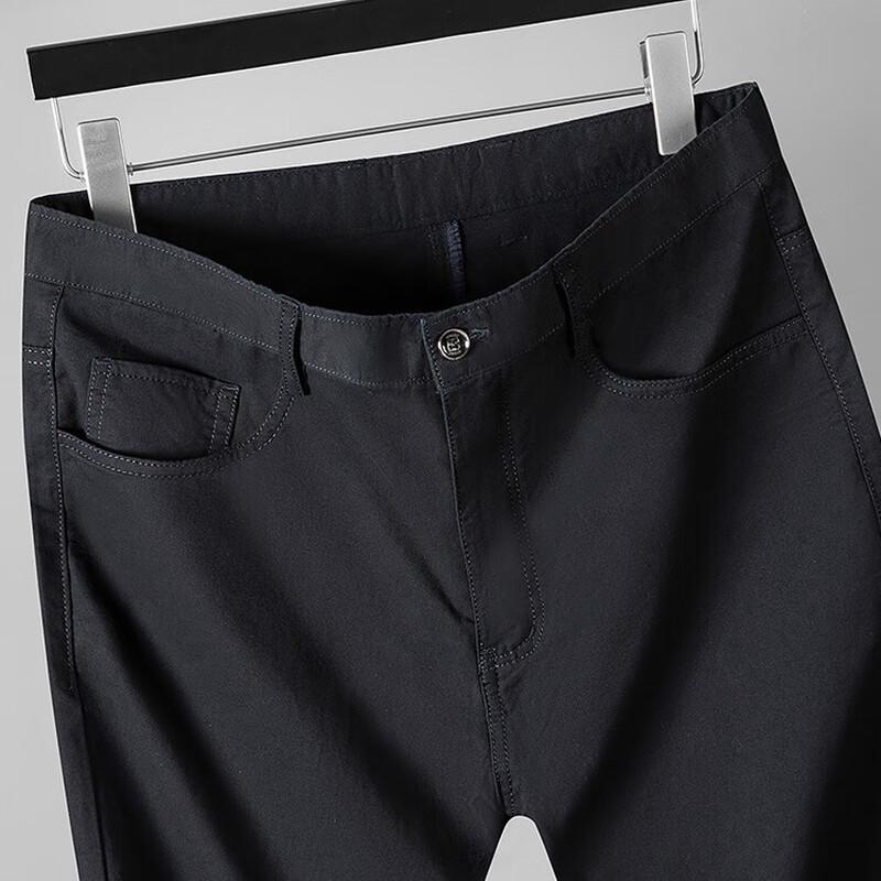 Hengyuanxiang Men's Pure Cotton Straight Casual Pants