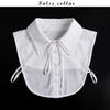 Fashion White Lapel Fake Collar Blouse Tops Female Shirt Detachable Shirt Collar False Lapel Blouse Top Clothes Accessories