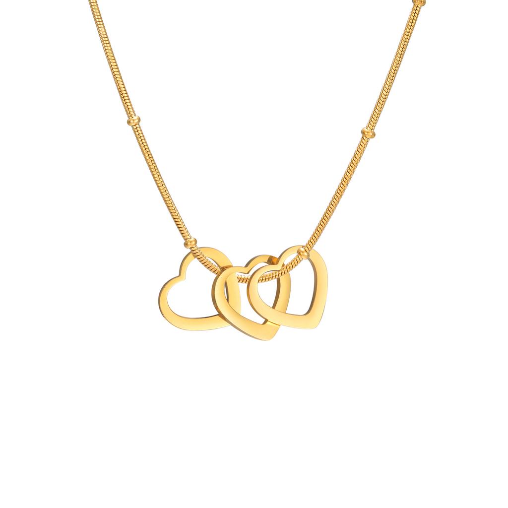 Custom Heart Necklace With Name Personalized Family Kid Love Charm Stainless Steel Jewelry Gift For Women Couple Mother Friend